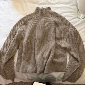 H&M Taupe Turtleneck Sweater